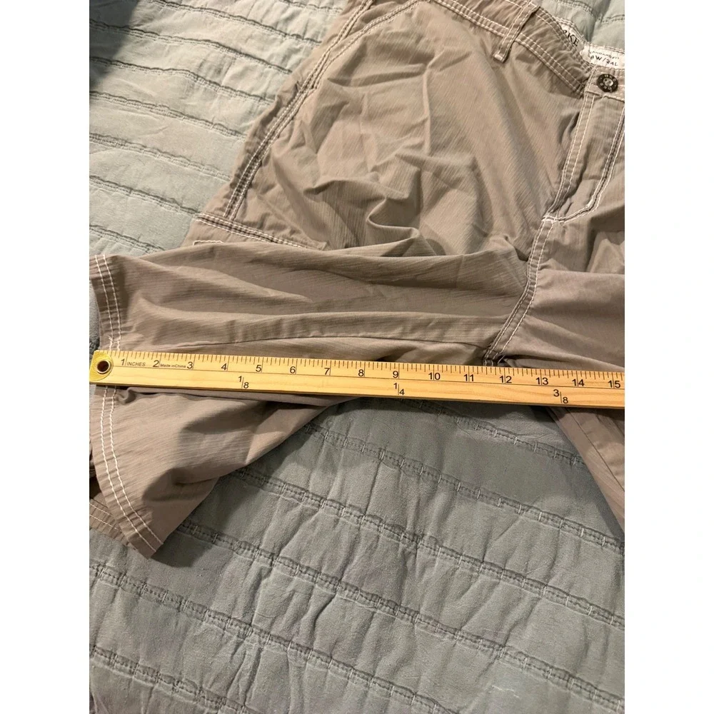 BKE Calvin Standard Fit Cargo Shorts Mens 38 Slate Gray Contrast Stitch 25843AM